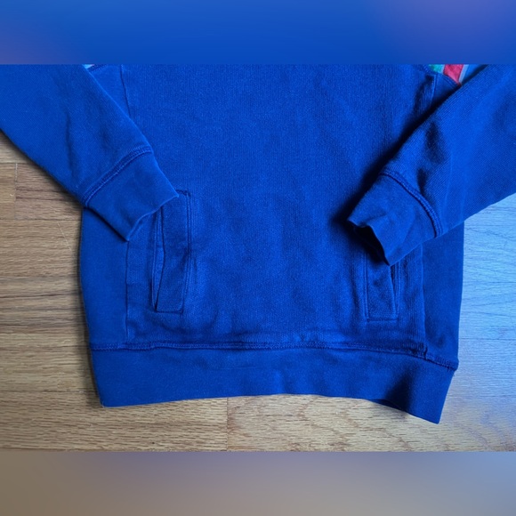 Mini Boden hooded pullover sweatshirt - Kids' Size 4-5 - w/pockets & stripes - Picture 4 of 11